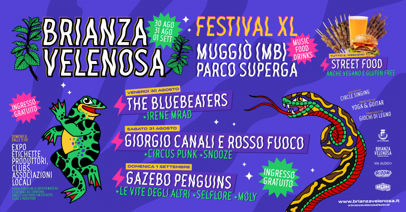 Locandina BRIANZA VELENOSA Festival XL @ Muggiò