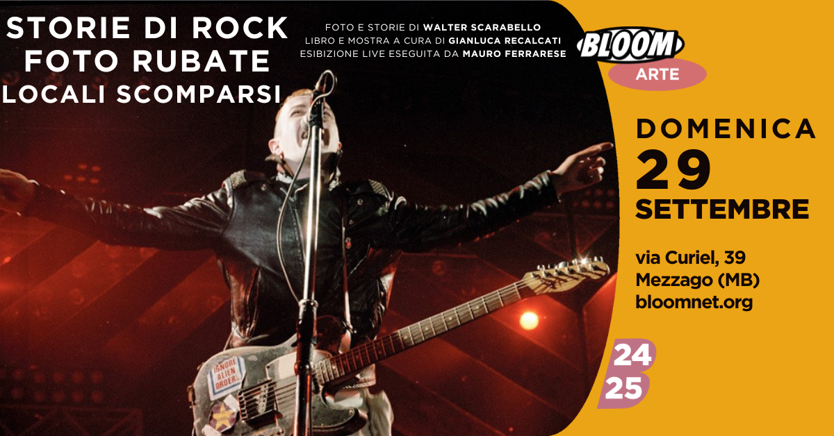 Inaugurazione della mostra "Storie di Rock, Foto Rubate, Locali Scomparsi"  w/ esibizione live di Mauro Ferrarese