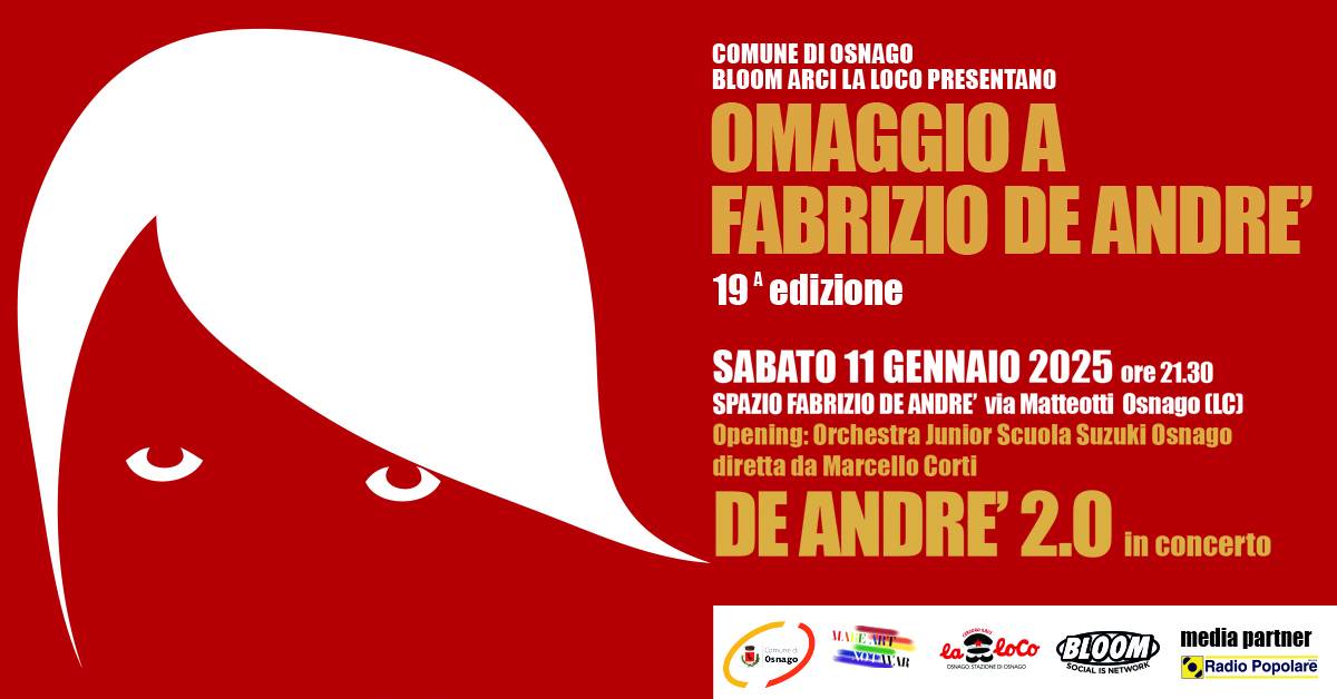 Omaggio a Fabrizio De Andre' - 19^Edizione