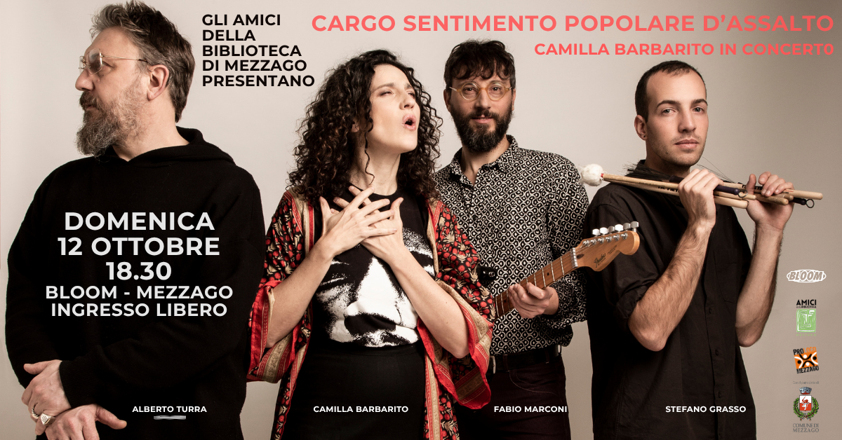 CAMILLA BARBARITO in concerto • "CARGO SENTIMENTO POPOLARE D'ASSALTO"