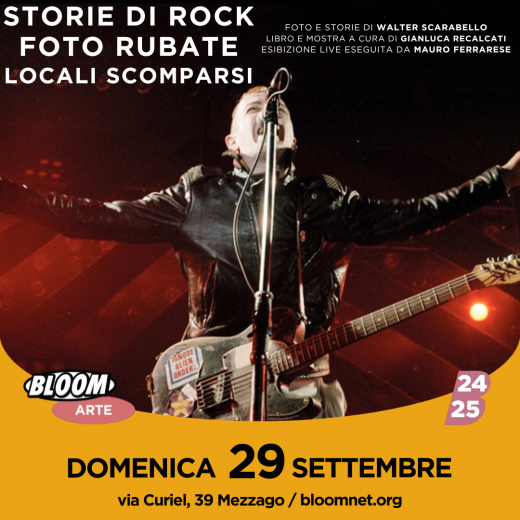 Inaugurazione della mostra "Storie di Rock, Foto Rubate, Locali Scomparsi"  w/ esibizione live di Mauro Ferrarese