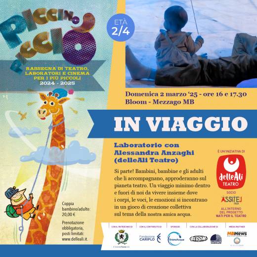 Piccino Picciò | Laboratorio IN VIAGGIO w/ Alessandra Anzaghi (delleAli Teatro)