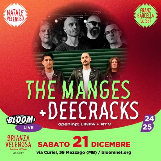 NATALE VELENOSO di BRIANZA VELENOSA w/ Mercatino & The Manges + DeeCRACKS + Linfa + RTV live + Franz Barcella DJ SET