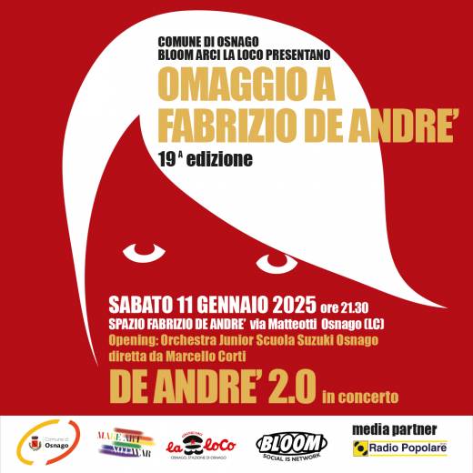 Omaggio a Fabrizio De Andre' - 19^Edizione