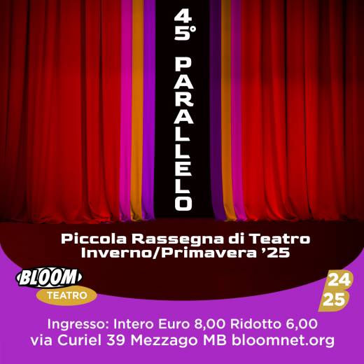 45° PARALLELO | NOVECENTO Storia del pianista sull’Oceano (e tutte quelle balle), regia Stefano Rovelli con Simone Mauri - Assoc. Hesperia-Lasciateci le ali