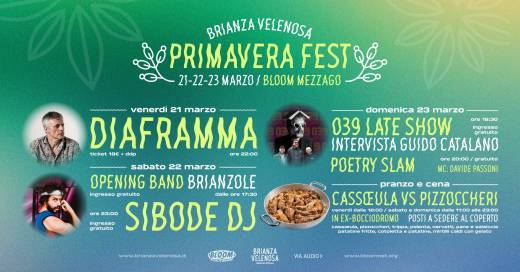 Primavera Fest Day 3 | 039 Late Show intervista Guido Catalano + Poetry Slam w/ Davide Passoni