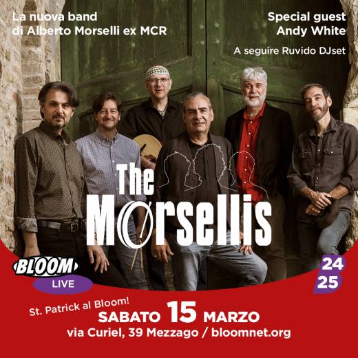 St. Patrick al Boom | The Morsellis live + Andy White Special Guest + Ruvid dj set