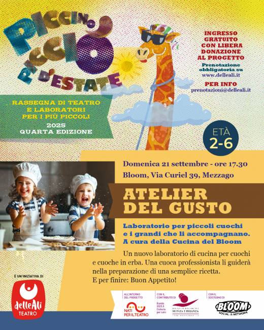ATELIER DEL GUSTO laboratorio per piccoli cuochi