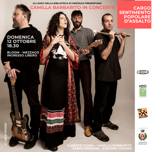 CAMILLA BARBARITO in concerto • "CARGO SENTIMENTO POPOLARE D'ASSALTO"