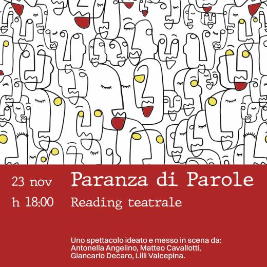 PARANZA DI PAROLE. Reading Teatrale