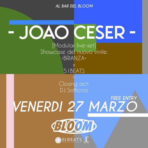 JOAO CESER release “BRIANZA” + DJ SOFFICINO